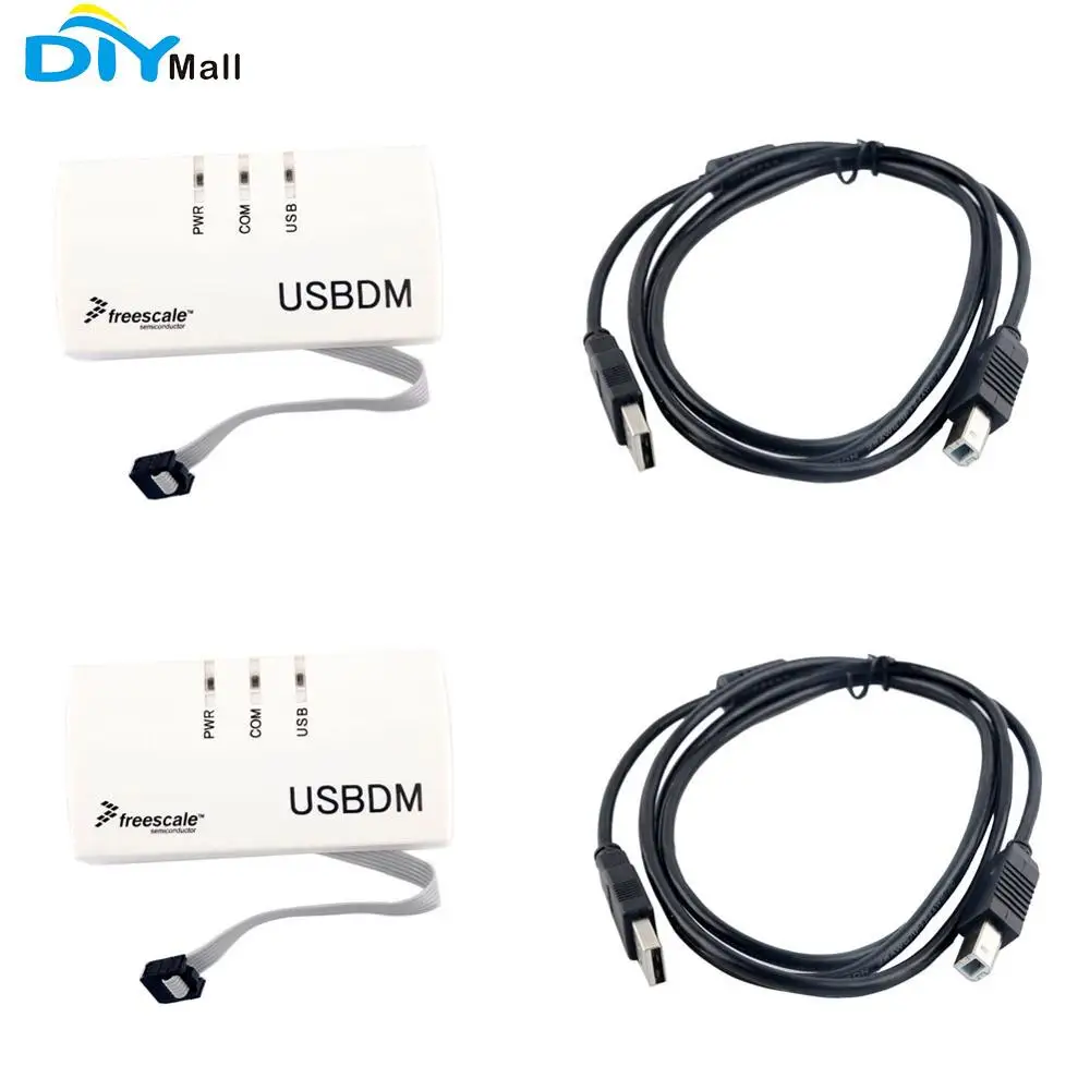 2pcs/lot DIYmall USBDM OSBDM Download Debugger Emulator USBDM_JS16CWJ 48MHz USB2.0 V4.12 with USB Print Cable