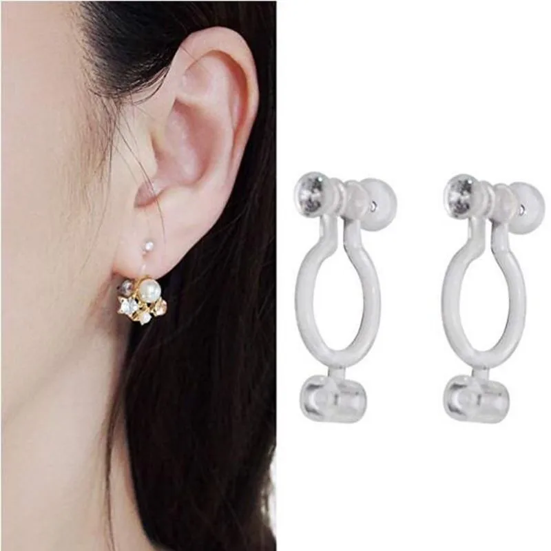 20 шт. зажим невидимка Конвертеры для сережек ювелирные изделия ушей без