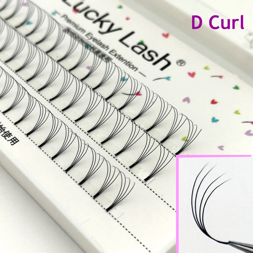 LUCKY LASH объемные мягкие 2D/3D/4D/5D 0,10 D вьющиеся ресницы, Индивидуальные ресницы, поддельные накладные норковые ресницы