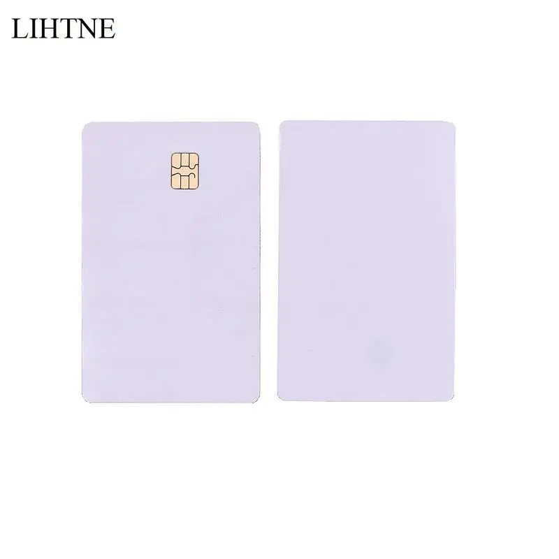 10 шт. пустые ПВХ ИС карты модель 4442 ISO7816|sle 4442|smart ic cardic card |