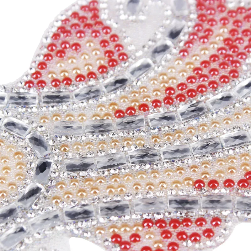 1 шт. бусины с кристаллами Стразы цветок аппликация горячей фиксации нашивки