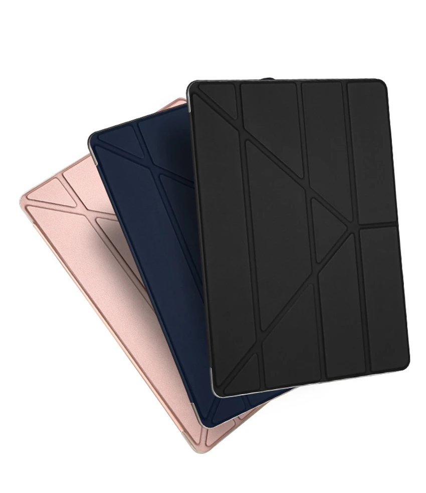 Деловые кожаные ультра-тонкие Чехлы для Ipad Pro 12,9 стойки для планшета чехол с автоматическим пробуждением сна мягкий TPU+ PU Coque Funda