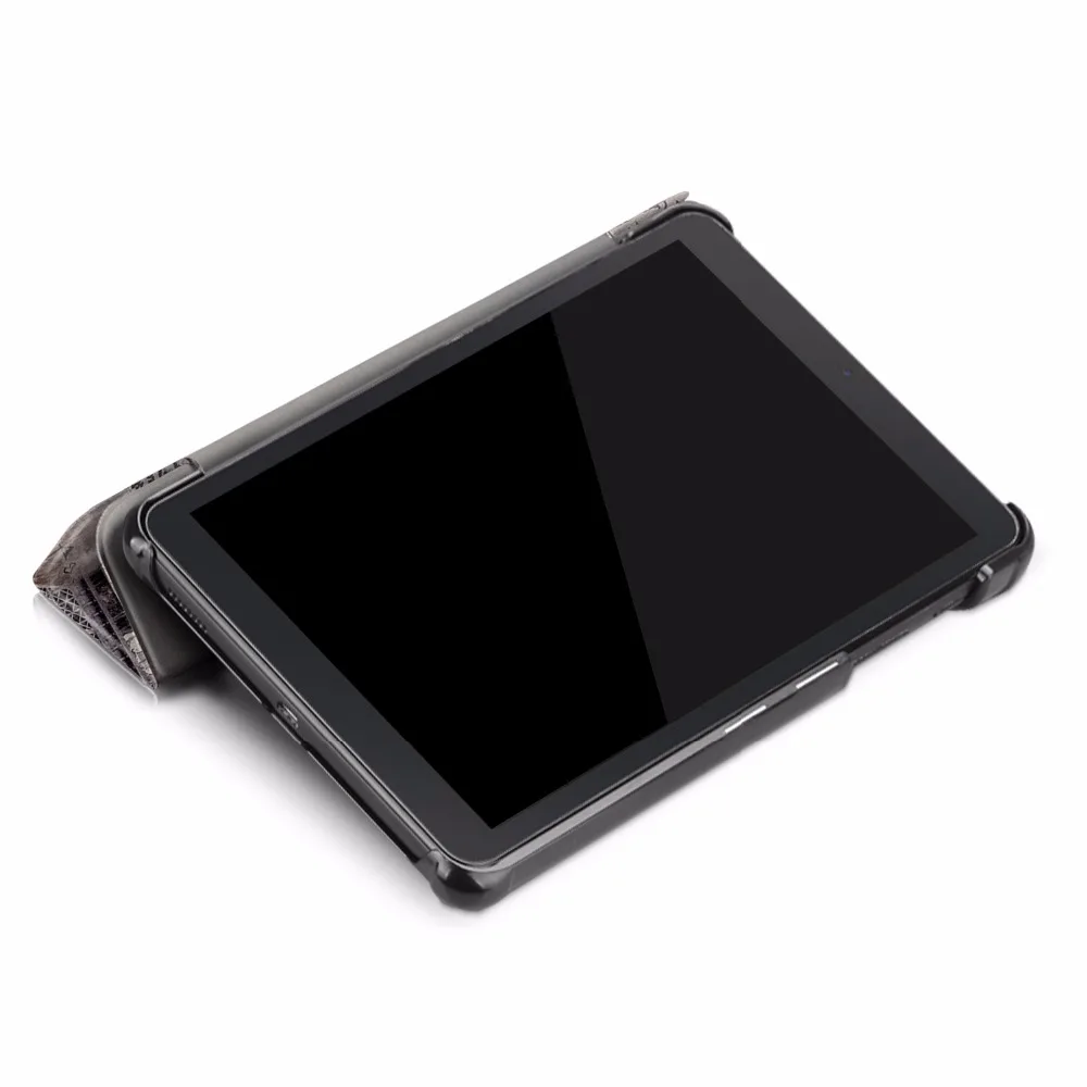Ультра тонкий магнитный складной кожаный чехол для Samsung Galaxy Tab A 8 0 2018 T387 SM-T387 +