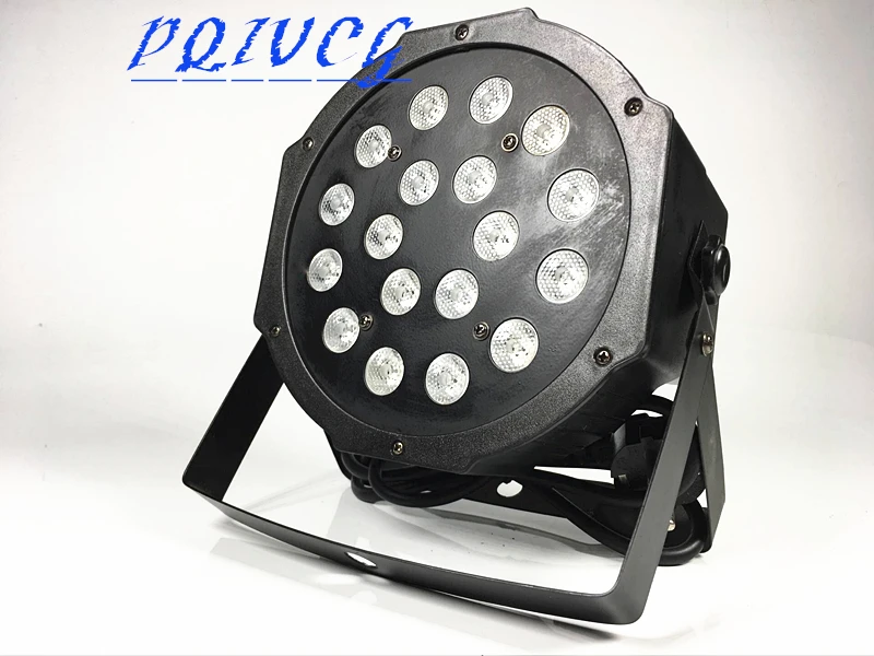 Фото 18X3W LED Par свет RGB плоский PAR DMX512 контроль дискотеки профессиональное dj оборудование 18X3W LED Par свет RGB плоский PAR DMX512 контроль дискотеки профессиональное dj оборудование