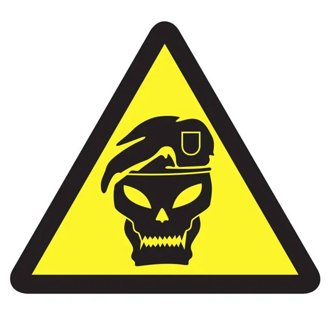 Die Cut Vinyl Sticker Yellow-Black Popular Removable Software Cheap Price Warning | Автомобили и мотоциклы
