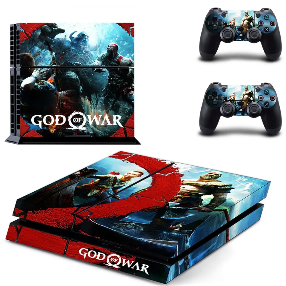 Наклейки для кожи PS4 игра Бог войны PlayStation 4 и 2 контроллера виниловые наклейки
