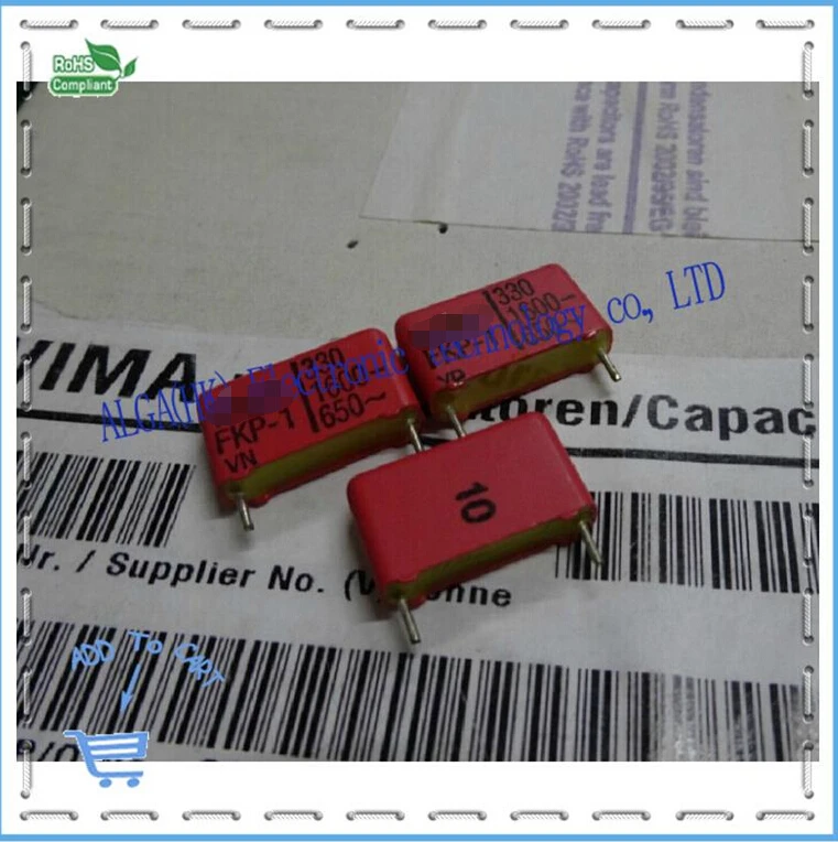 Немецкий пленочный конденсатор wei ma FKP1 nf 330 pf 331 0 33 1600 v p15 5% | Электронные компоненты