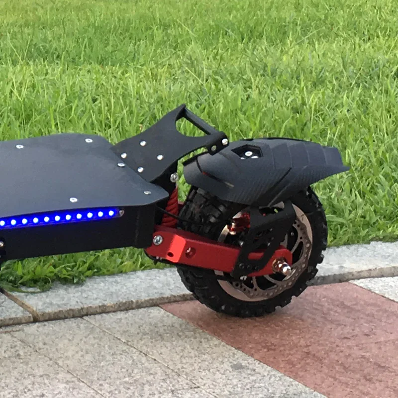 Электрический скутер для взрослых FLJ с мотором 3200 Вт / 60 В и большими колесами с широкими покрышками для бездорожья.