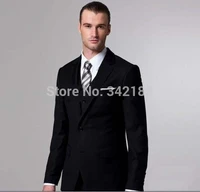 latest style side slit black two buttons groom tuxedosnotch lapel best man groomsmen men wedding suitsbridegroom suits