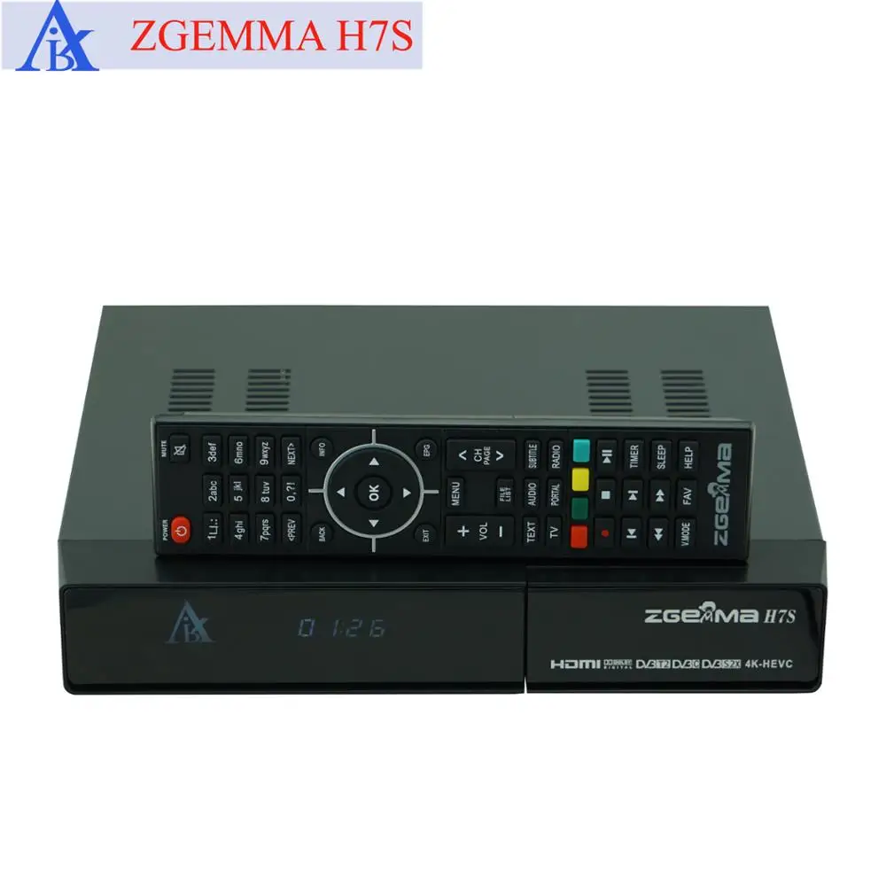 5 шт./лот 4K UHD Kodi TV Box & Multistream декодер ZGEMMA H7S Ci + Ultra CPU двухъядерный E2 QTStalker DVB S2X 2 * T2/C