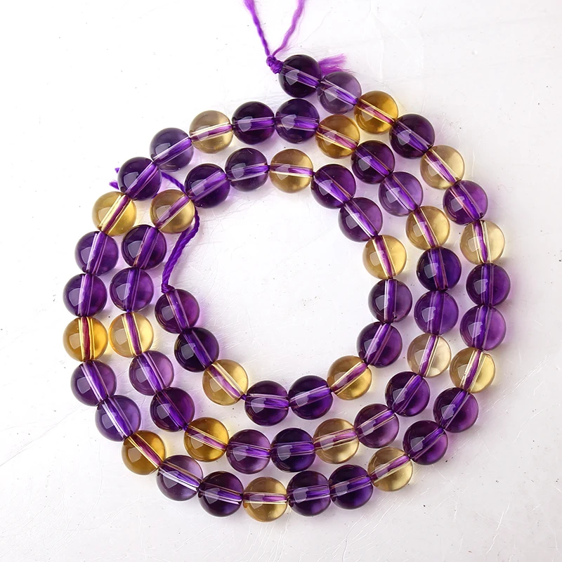 Бисер из натурального кристалла аметии кварца 14 5 дюйма для самостоятельного