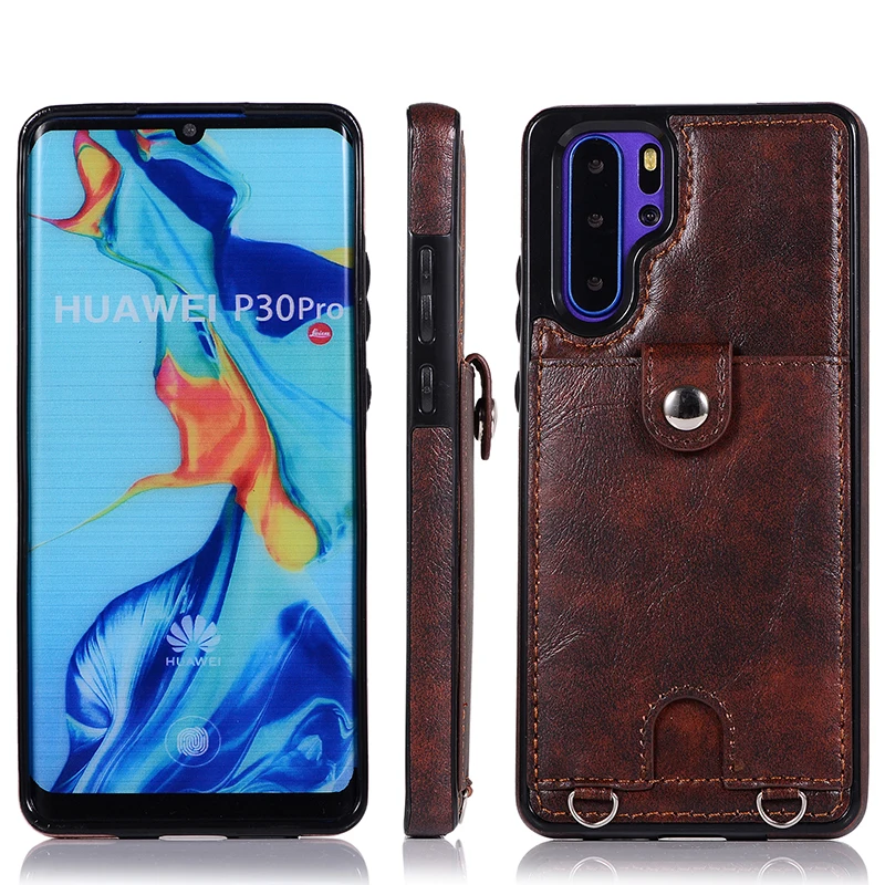 Huawei P30 Pro чехол кожаный бумажник чехол для карты для huawei P30 Lite mate 20 чехол сумка на плечо чехол для телефона для huawei mate 20 Lite