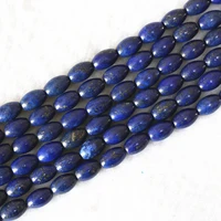 lapis lazuli natural stone 812mm newly rice loose beads diy fashion jewelry making 15b602
