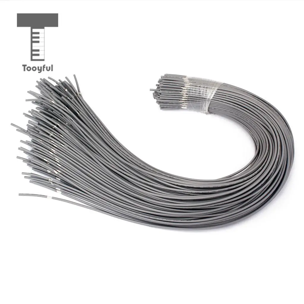 

Серые 28AWG гитарные цепи, экранированные соединительные провода, медный одиночный проводник, 10 шт.