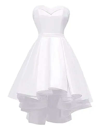 Luxury High Low Mini Homecoming Dresses Summer Style Satin Special Occasion 8th Grade Graduation Vestido De Formatura | Свадьбы и
