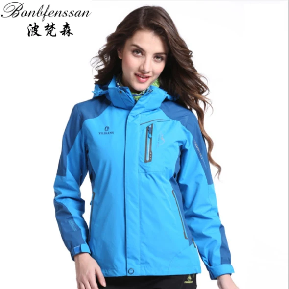 Blue Новая Осенняя Женская куртка Outdoo, теплая ветровка, водонепроницаемая, для спорта на открытом воздухе, Походов, Кемпинга, альпинизма, рыбалки, Женская куртка 1609B - Цвет: Blue
