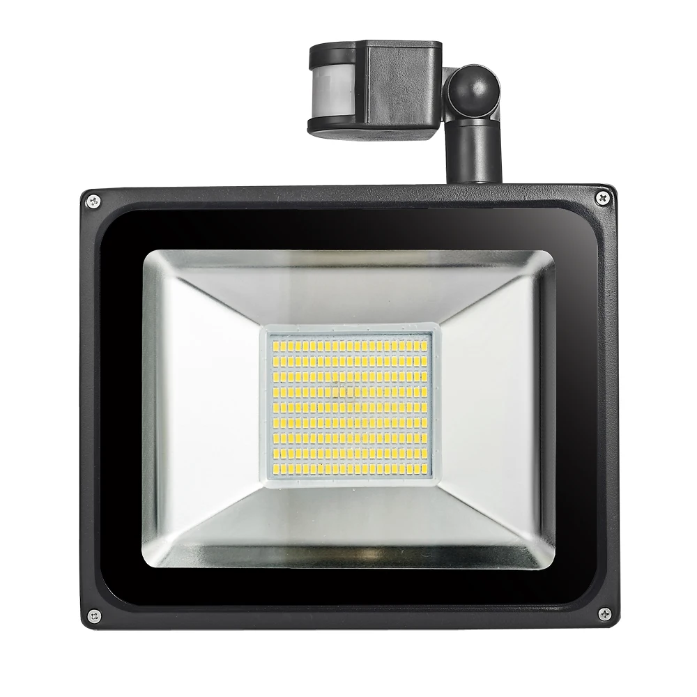 100 Вт Светодиодный прожектор PIR датчик движения отражатель светодиодный лампа