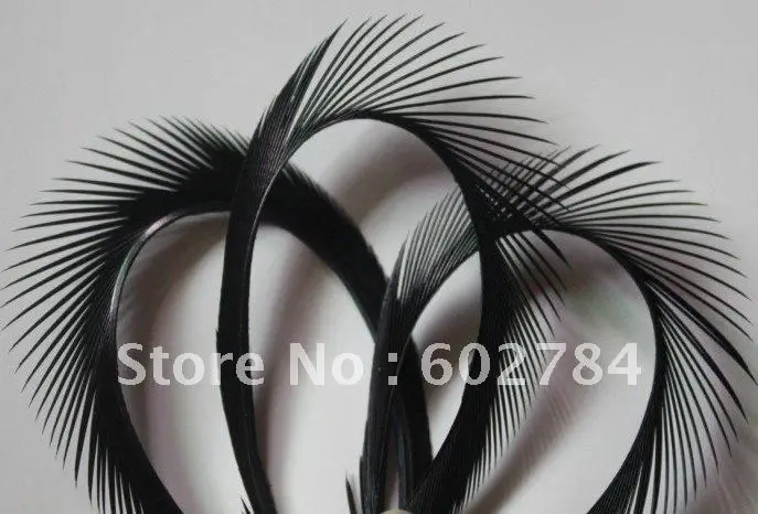 Бесплатная доставка окрашенные одноперьевые волосы для наращивания черные