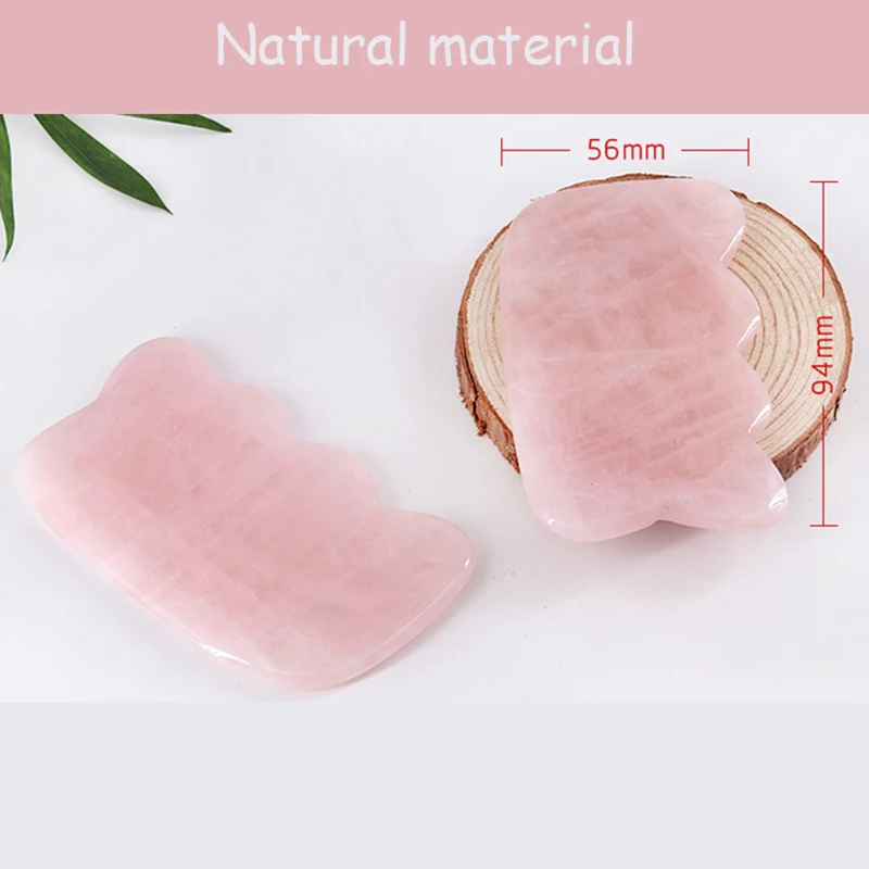 Натуральная красота розовый кварц Китай традиционное здоровье Gua Sha SPA Gua Sha скребок для иглоукалывания массажный инструмент для лица массаж спины ног