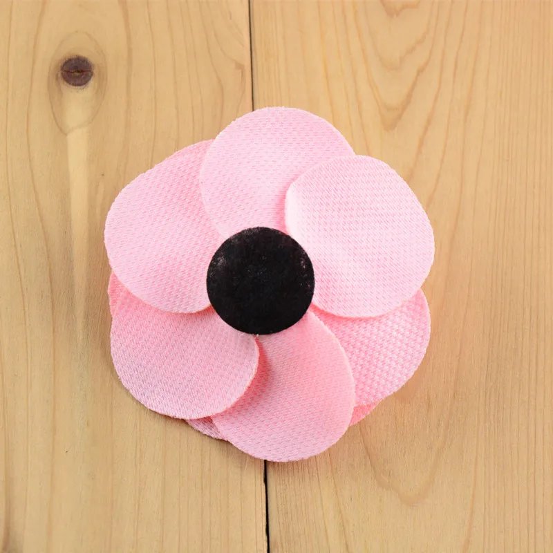 Новинка 100 шт./лот 9 см розетка с цветами без зажима повязки на голову для девочек