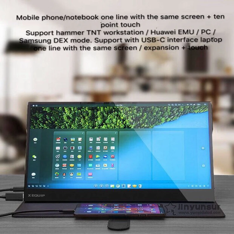 15 6 дюймов 3840x2160 4K HDR ЖК-дисплей с сенсорным портативным экраном ПК МОНИТОР Type C для