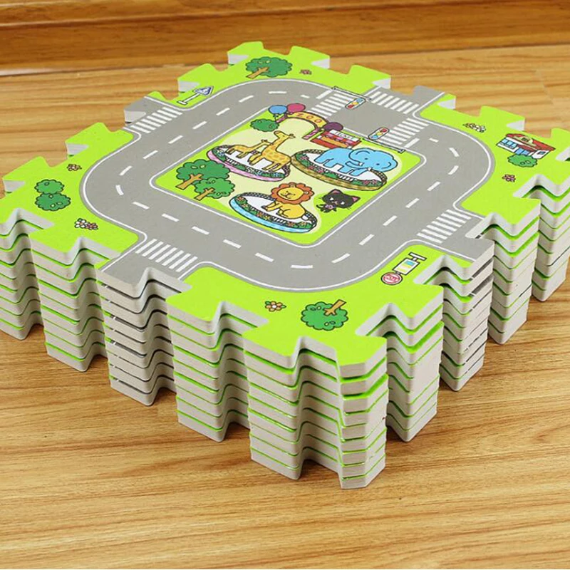 30x30cmx1cm Baby EVA foam puzzle play floor mat Education and interlocking tiles traffic route ground pad | Дом и сад