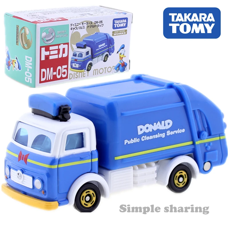 Набор моделей автомобилей Takara Tomy Tomica Diseny Дональд Дак Аниме Фигурка мотоцикл