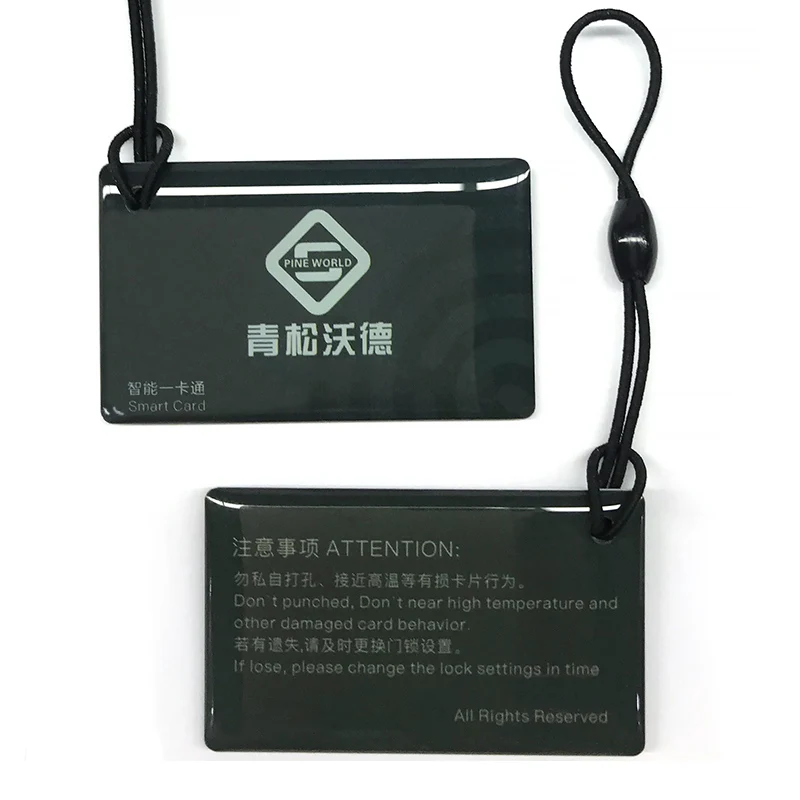 Карты RFID PINEWORLD для смарт блокировки брелки 13 56 МГц Q201 Q202 Q203 Q303 + ключи контроля