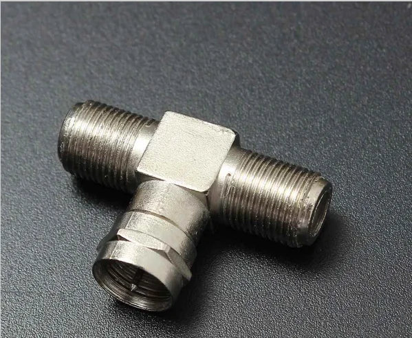 Новый 1 шт. 2-полосный F-тип сплиттер-Сумматор ТВ Virgin кабель Sky Satellite Freeview серебро