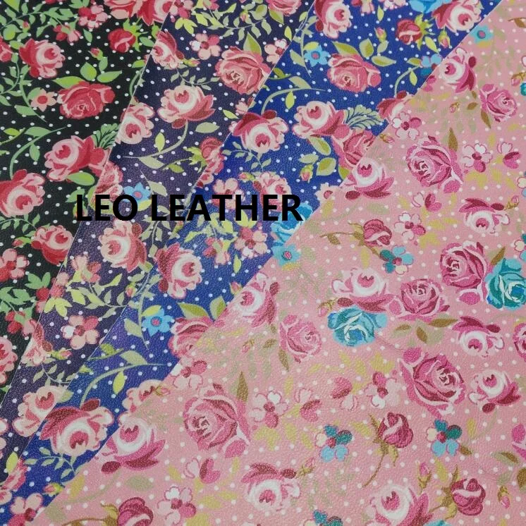 8 шт. искусственная экокожа с принтом в виде Розы|fabric long|fabric and leatherfabric with metallic threads |