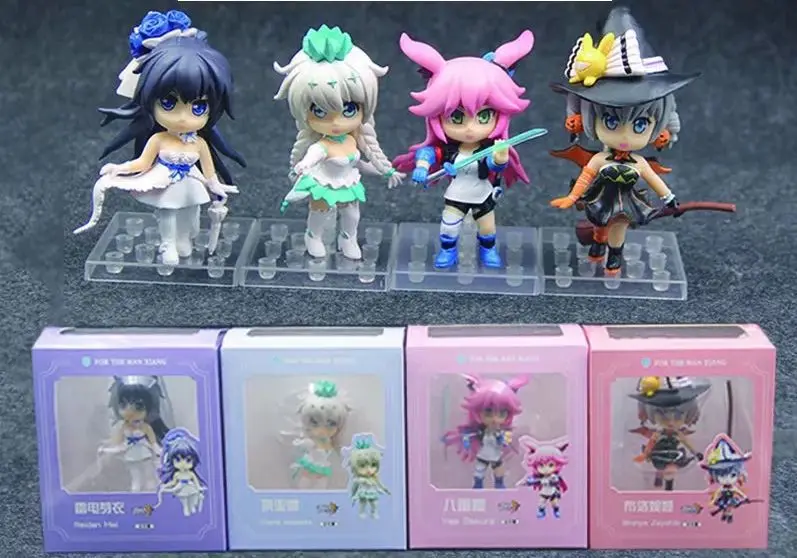 4 шт./компл. MmiHoYo Honkai Impact 2 Raiden Mei Kiana Kaslana Bronya Zaychik Yae Sakura ПВХ Фигурки Коллекционная