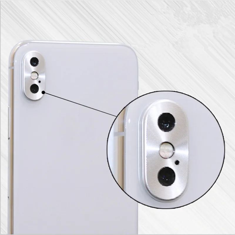 Металлический протектор объектива для iphone XS, XR, XS, Max, 7, 8 Plus, X, роскошная защита для камеры, круглый чехол, кольцо, защита Бампера, кольцо