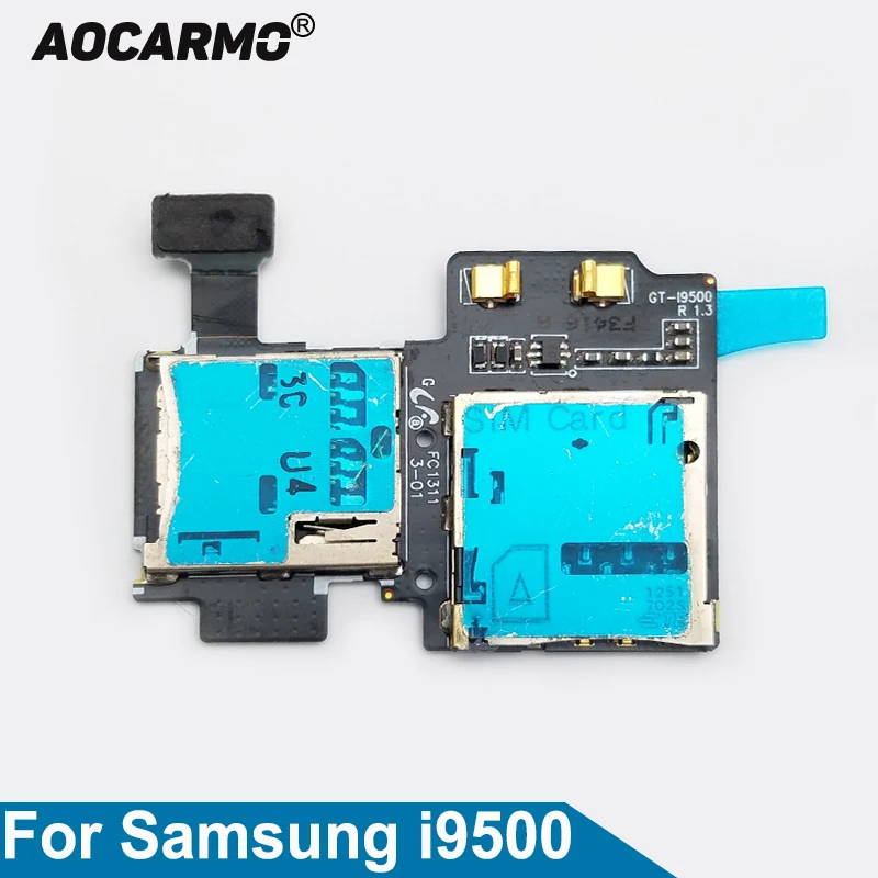 Держатель для карт памяти Aocarmo SD гибкий кабель Samsung Galaxy S4 GT i9500|Шлейфы мобильных
