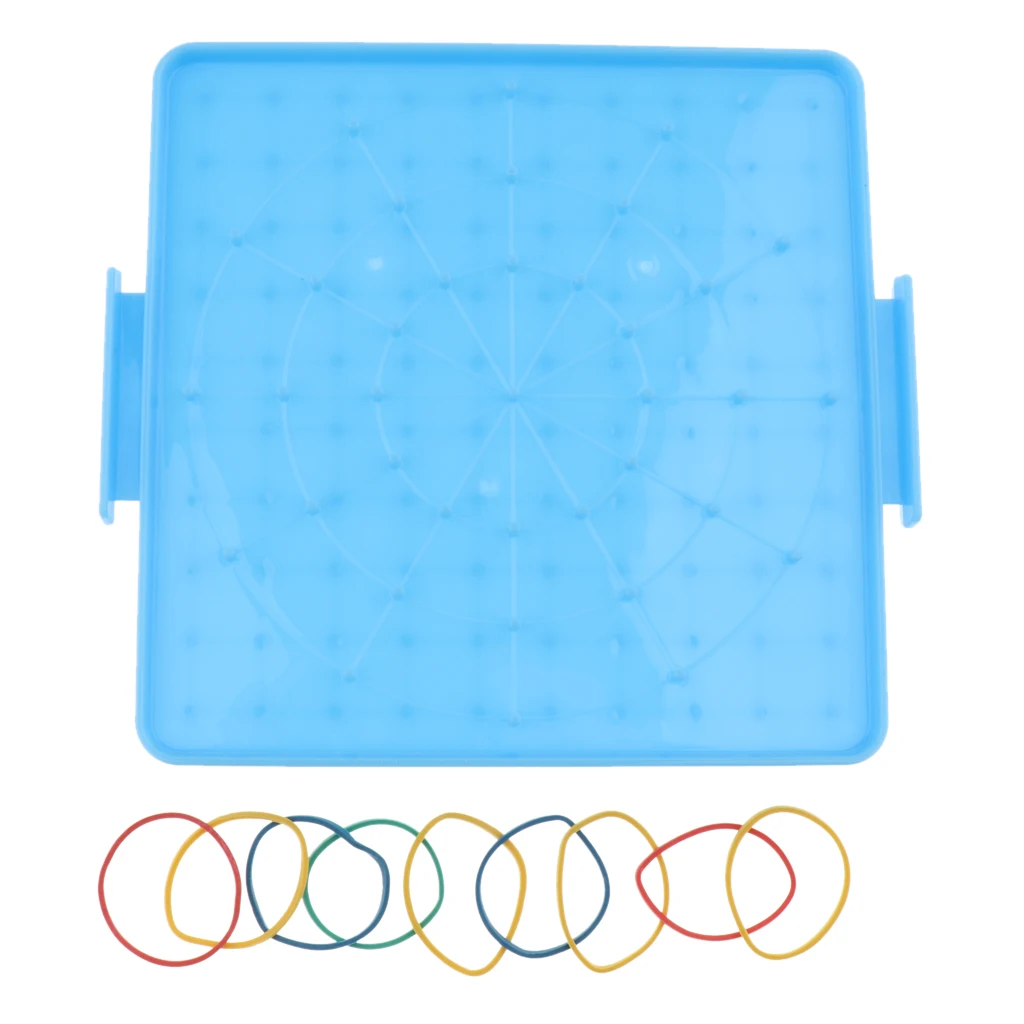 Geoboard с резиновыми лентами Геометрическая доска математические обучающие и