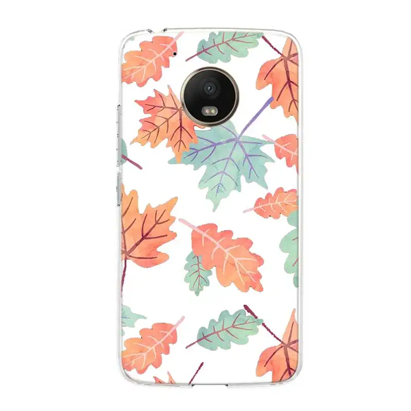 Flower Leaf Silicone Hull Shell Back Case For Motorola MOTO G5 G5S G6 E4 E5 Plus G4 Play Riverdale Cover |