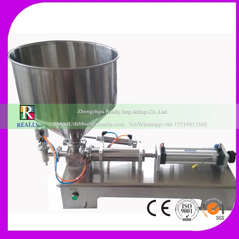 

Food filling machine single nozzle Paste large hopper Rotary Valve quantitative filling and package equipment