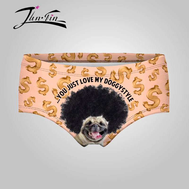

Printed DOGGYSTYLE 2016 New Fashion 3D Sexy Briefs Women lingerie panties female panties