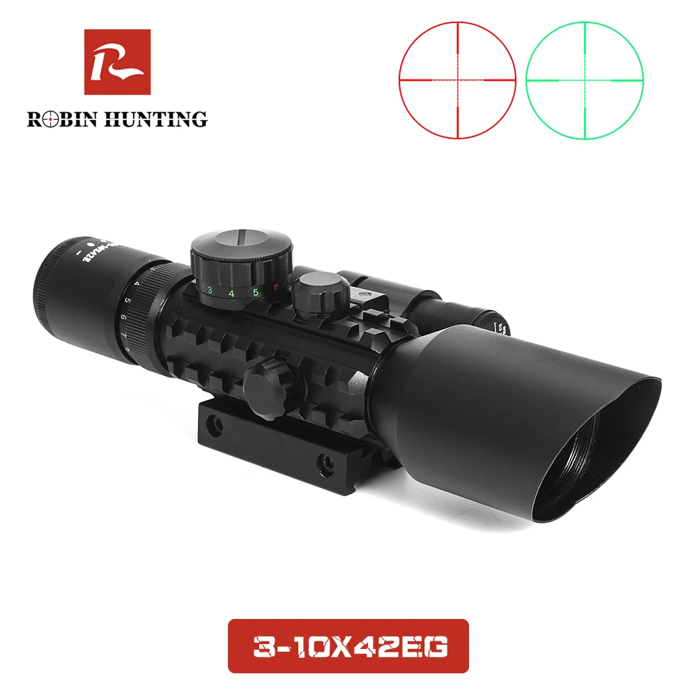M9 3-10x42EG тактическая оптика рефлекторный прицел страйкбол Воздушный пистолет красный зеленый точка охотничьи прицелы с красным лазером
