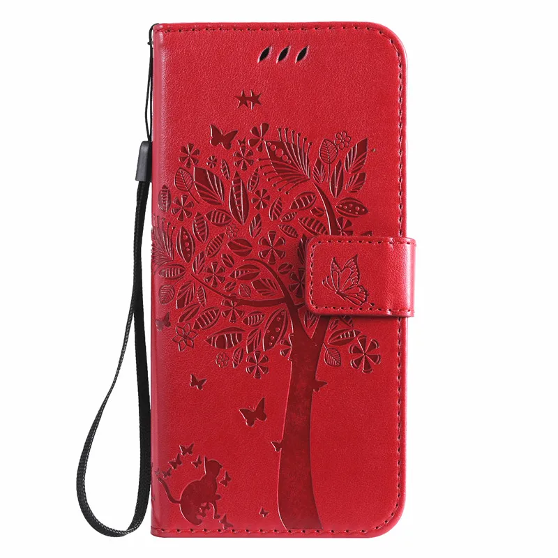 Кожаные чехлы для Huawei Y6 Prime Y 6 2019 чехол Coque Y7 7 кошелек с объемным рисунком кота флип