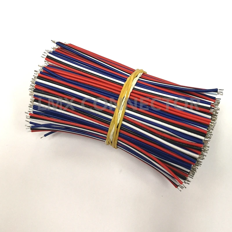 1000PCS UL1007 24AWG 4 Pin PVC Extension Cable Wire 95MM Parallel Tin Plated Обустройство дома