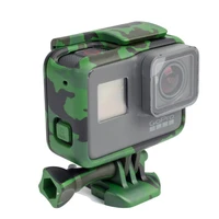 protective housing frame for gopro hero7 hero 6 hero 5 sports camera drop proof cooling camouflage case for gopro 5 accessories