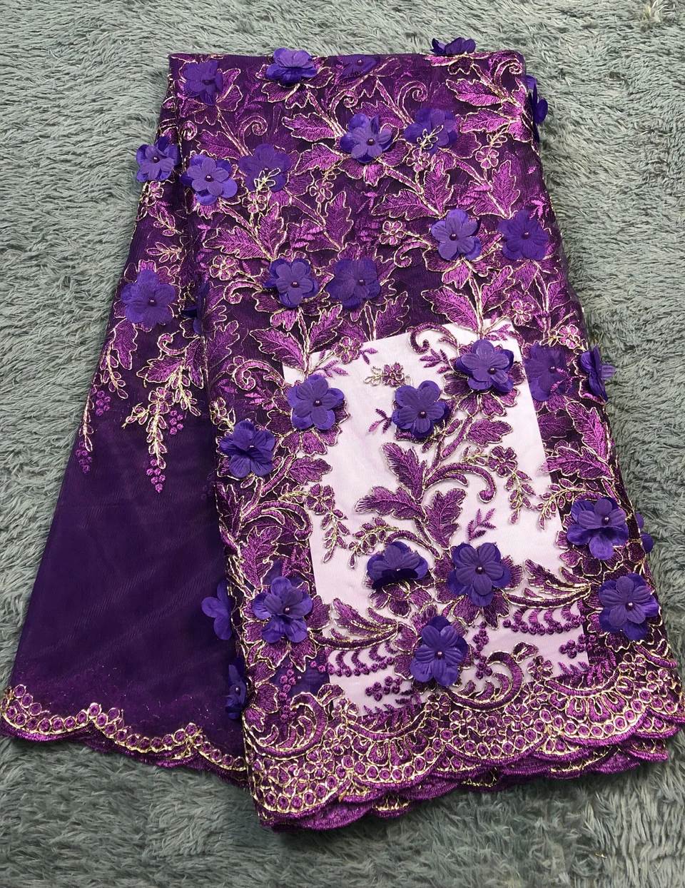 Свадебные нигерийские кружевные материалы кружевная ткань высокого качества 3D