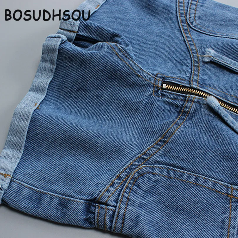 Bosudhsou/Осенние Комбинезоны для маленьких девочек джинсовые штаны модные детские