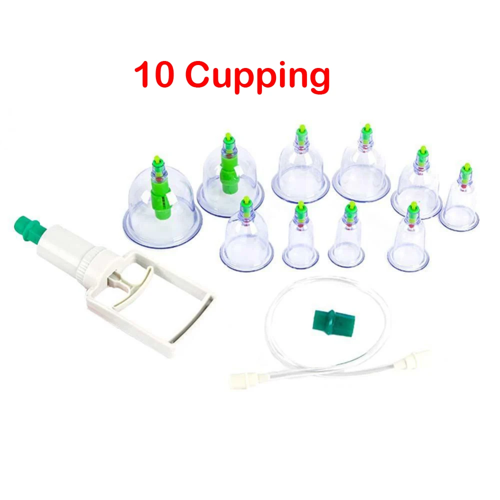 10 Cupping 6/10/18/24 вакуумные банки канистры банки чашки целлюлита всасывания чашка для терапии массажный антицеллюлитный массажер для здоровья уход за ногами - Цвет: 10 Cupping