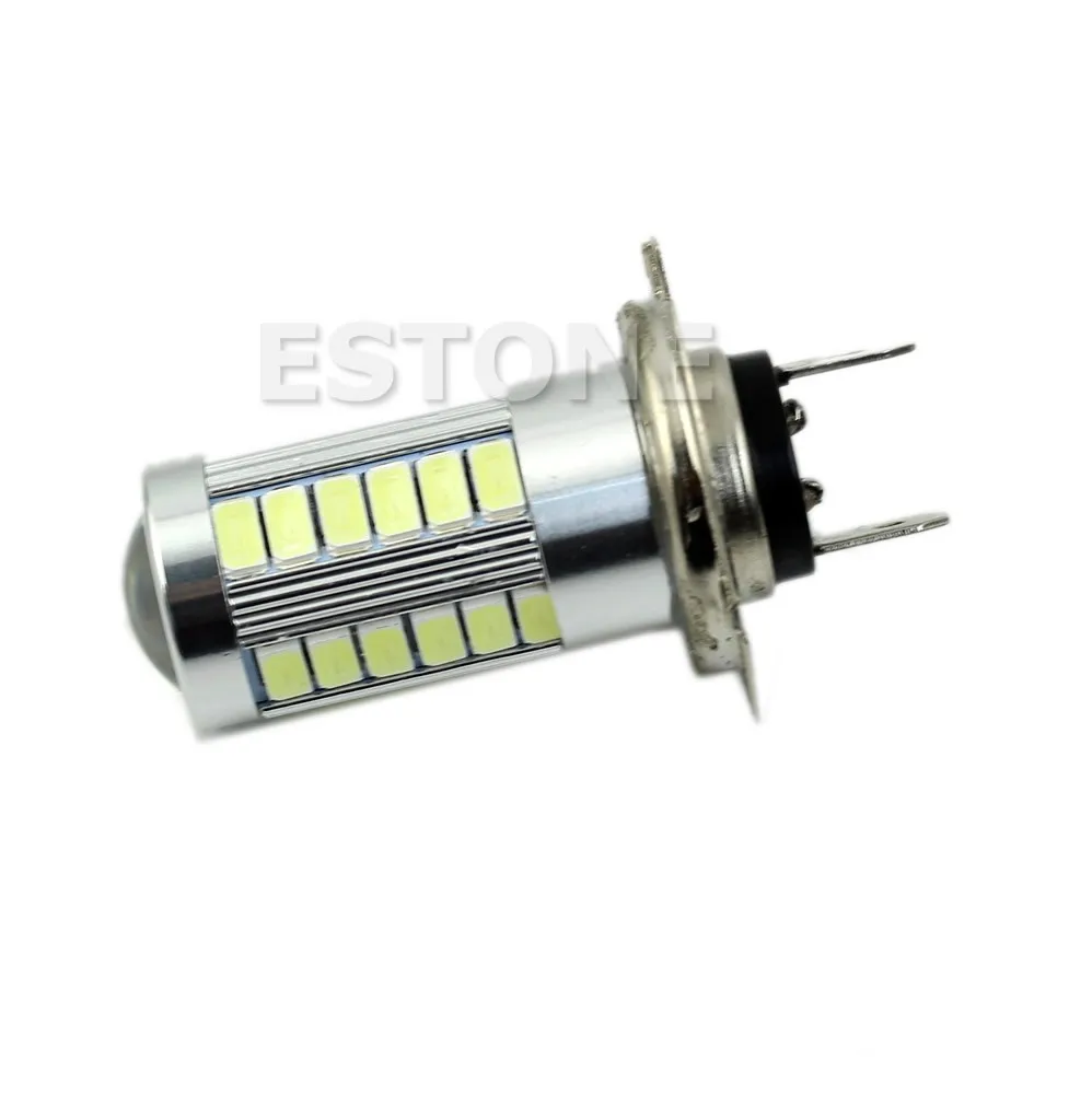 1 шт. H7 супер яркий 12V 5630 SMD 33 светодиодный Авто автомобильная противотуманная фара дальнего света лампы белого цвета