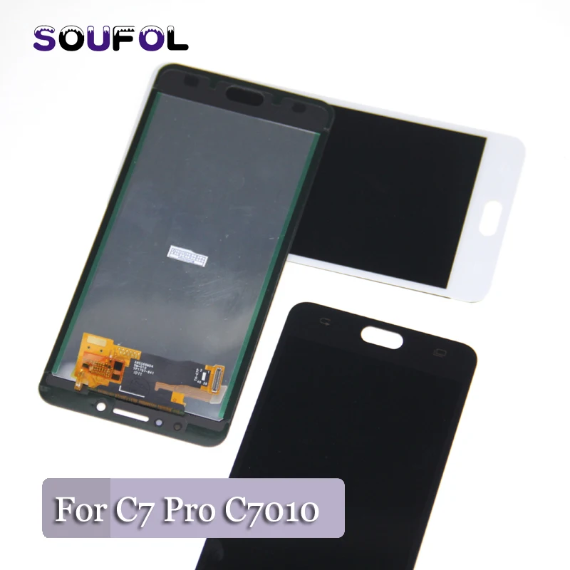 LCD C7 Pro C7010 дисплей сенсорный экран в сборе для Samsung Galaxy c7 черный белый lcd +