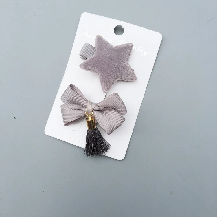 

1 Set Cute Tassel Bowknot Hairpin Girls Kids Hair Clips Bows Accessories For Children Barrette Hairgrip Headdress Headwear Clip