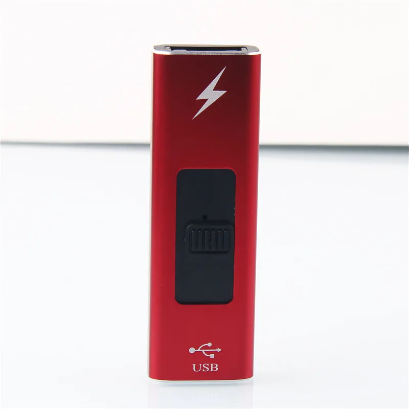 Красный Yooap usb-зажигалка для сигарет металлическая дуга ветрозащитная безопасная и прочная электрическая зажигалка креативная u-образная форма гаджеты для мужчин - Цвет: Красный