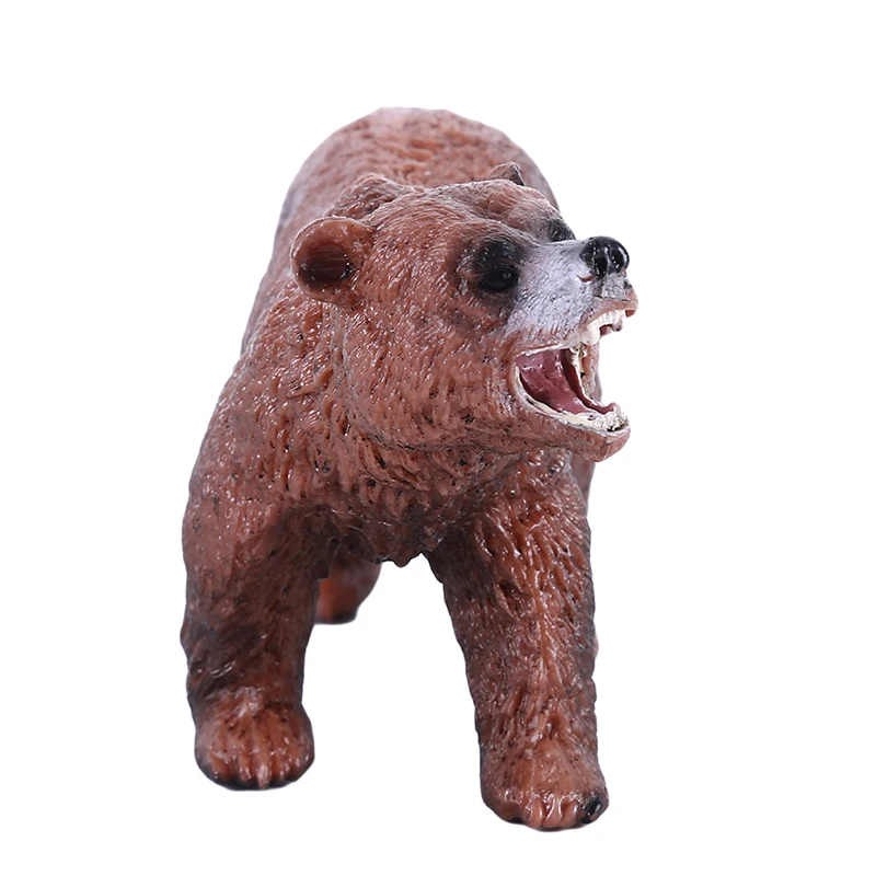 Супер милый маленький коричневый медведь подвижная фигурка модель Приключения