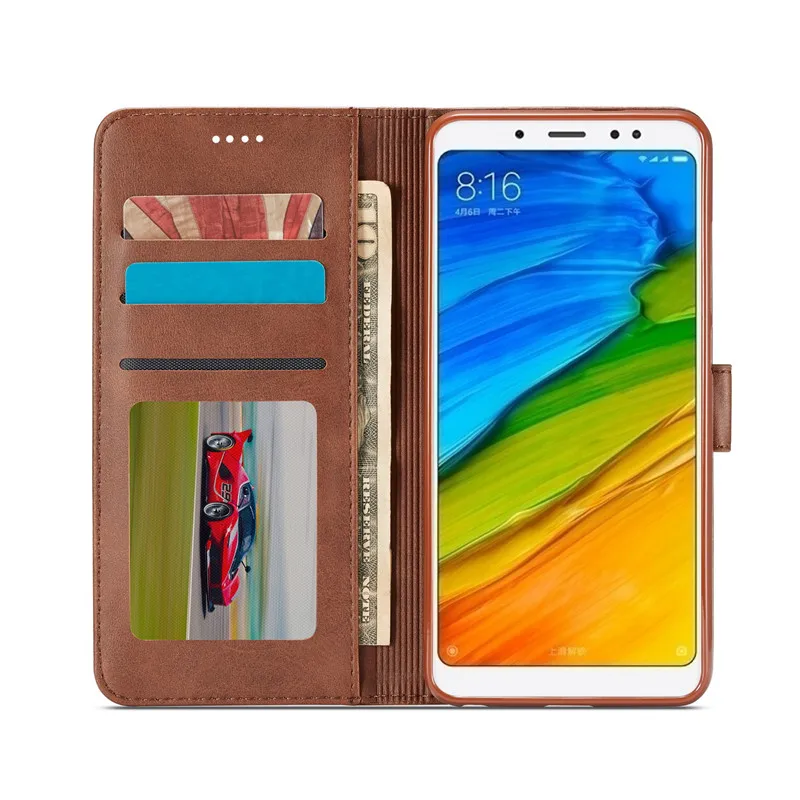 Чехол для Xiaomi Redmi Note 5, кожаный чехол-кошелек, Роскошный чехол для Redmi Note 5 Pro, чехол-книжка для Xiaomi Redmi Note 5 Pro, чехол